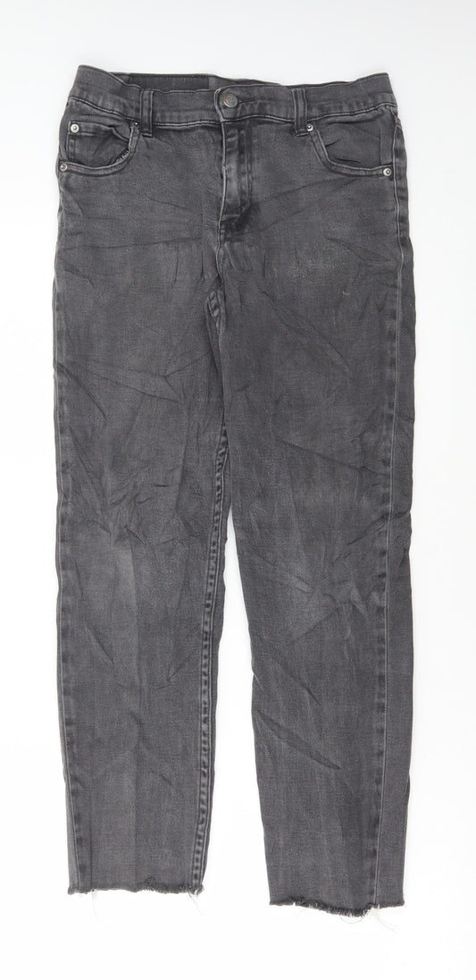 Cheap Monday Womens Grey Cotton Straight Jeans Size 30 in L26 in Regular Button