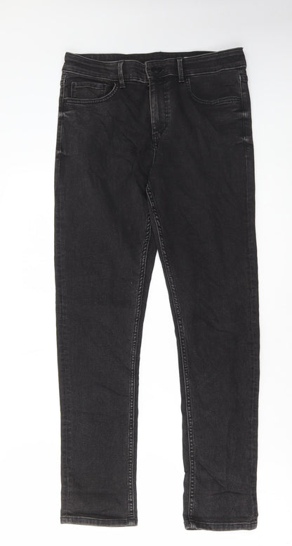 Womens UK Size 12 Marks and Spencer Regular Fit Skinny Grey Jeans