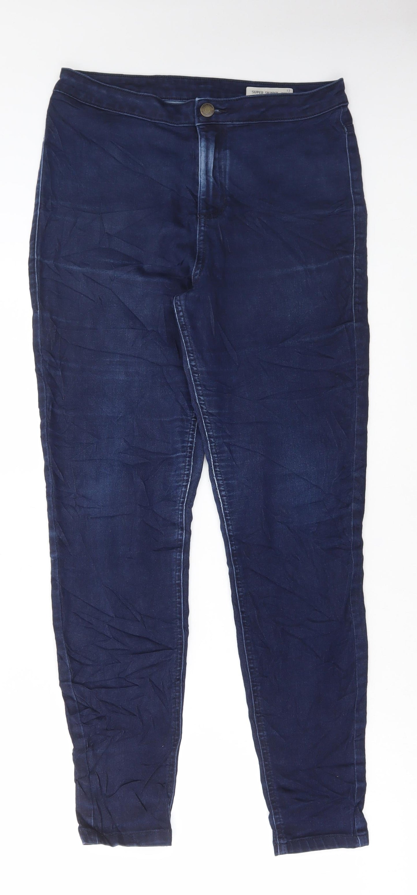 Womens UK Size 12 Marks and Spencer Regular Fit Skinny Blue Jeans