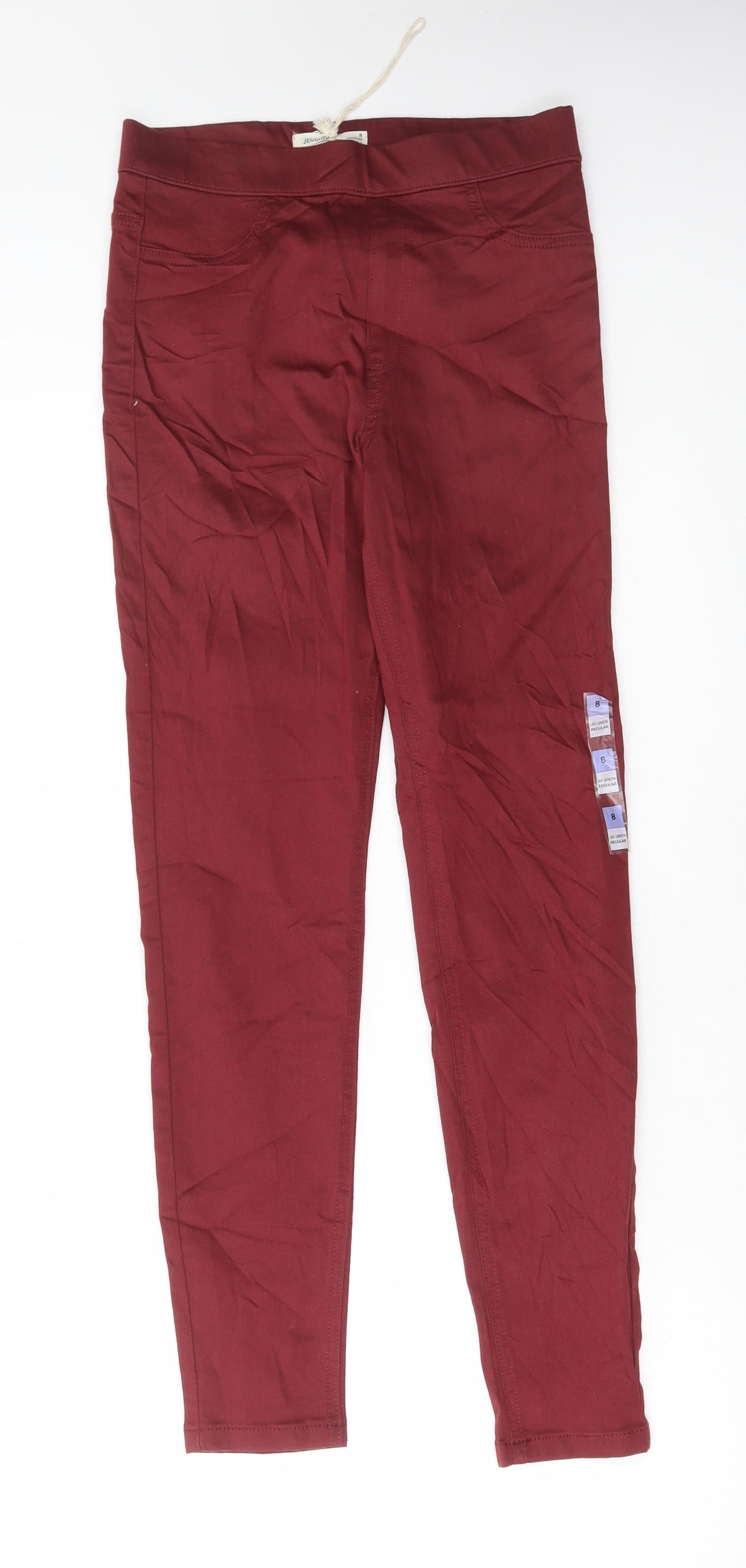 Womens UK Size 8 Marks and Spencer Regular Fit Flared Red Jeans