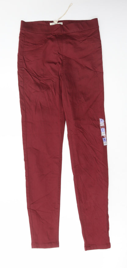 Womens UK Size 8 Marks and Spencer Regular Fit Flared Red Jeans