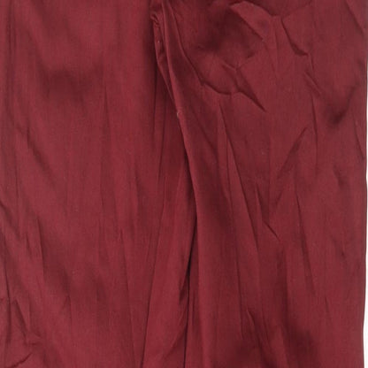 Womens UK Size 8 Marks and Spencer Regular Fit Flared Red Jeans