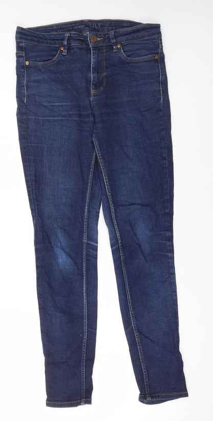 Womens UK Size 12 Marks and Spencer Regular Fit Skinny Blue Jeans