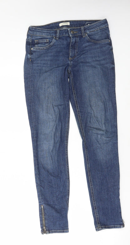 Womens UK Size 8 H&M Regular Fit Skinny Blue Jeans