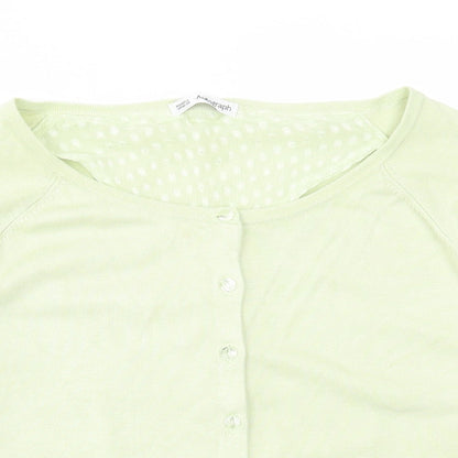 Womens UK Size 14 Marks and Spencer Green Cardigan Jumper