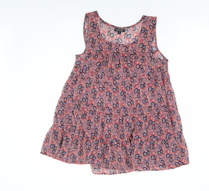 Womens UK Size 10 Topshop Pink Basic Tank