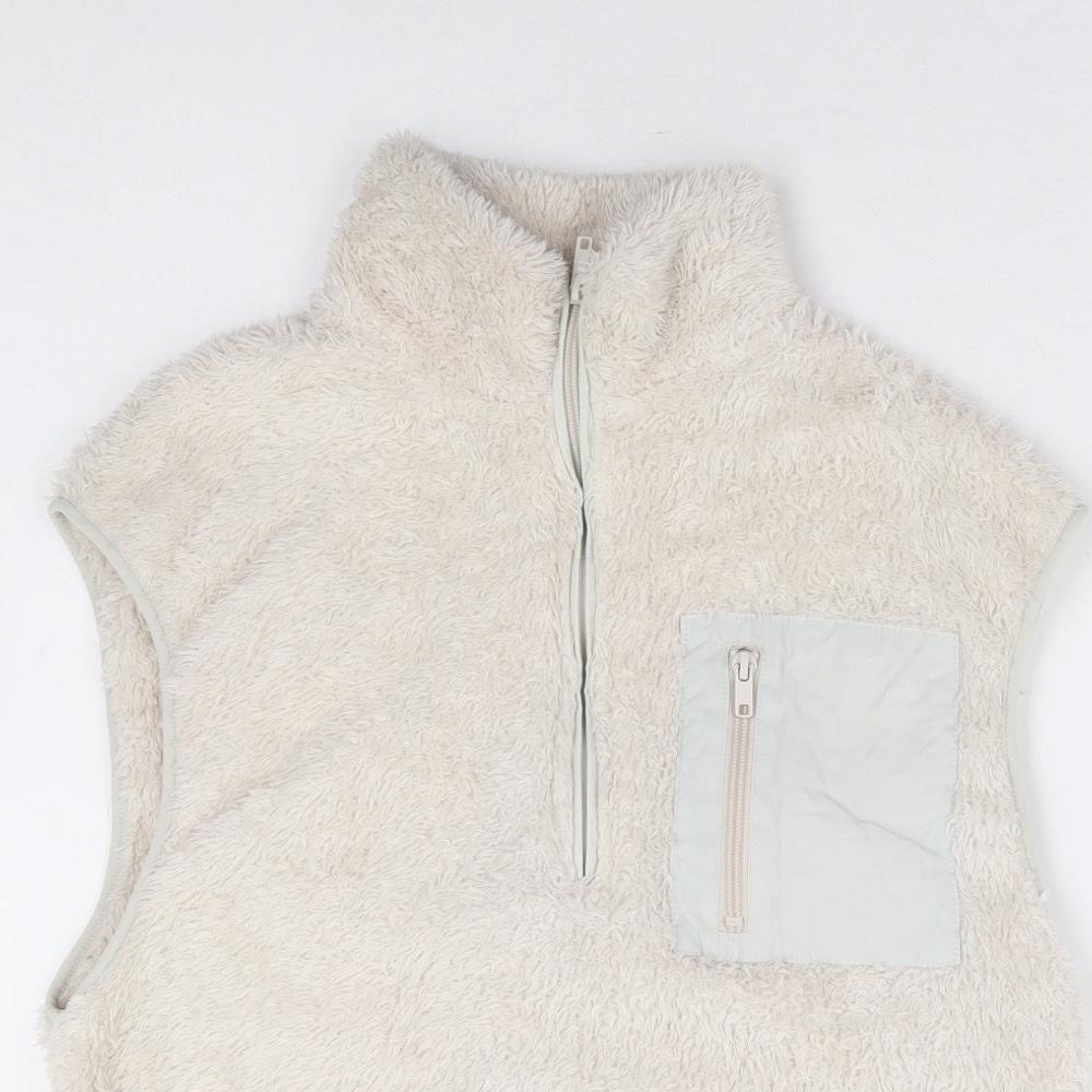 Womens UK Size XS H&M Beige Vest Jumper