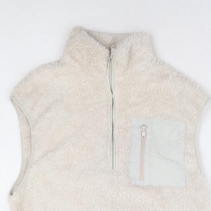 Womens UK Size XS H&M Beige Vest Jumper