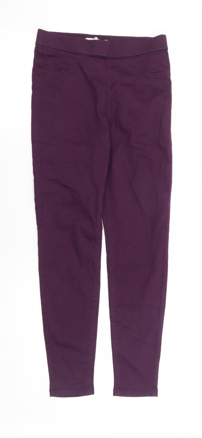 Womens UK Size 8 Marks and Spencer Regular Fit Jegging Purple Jeans