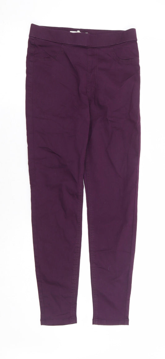 Womens UK Size 8 Marks and Spencer Regular Fit Jegging Purple Jeans