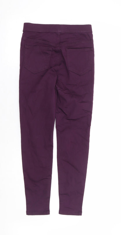 Womens UK Size 8 Marks and Spencer Regular Fit Jegging Purple Jeans