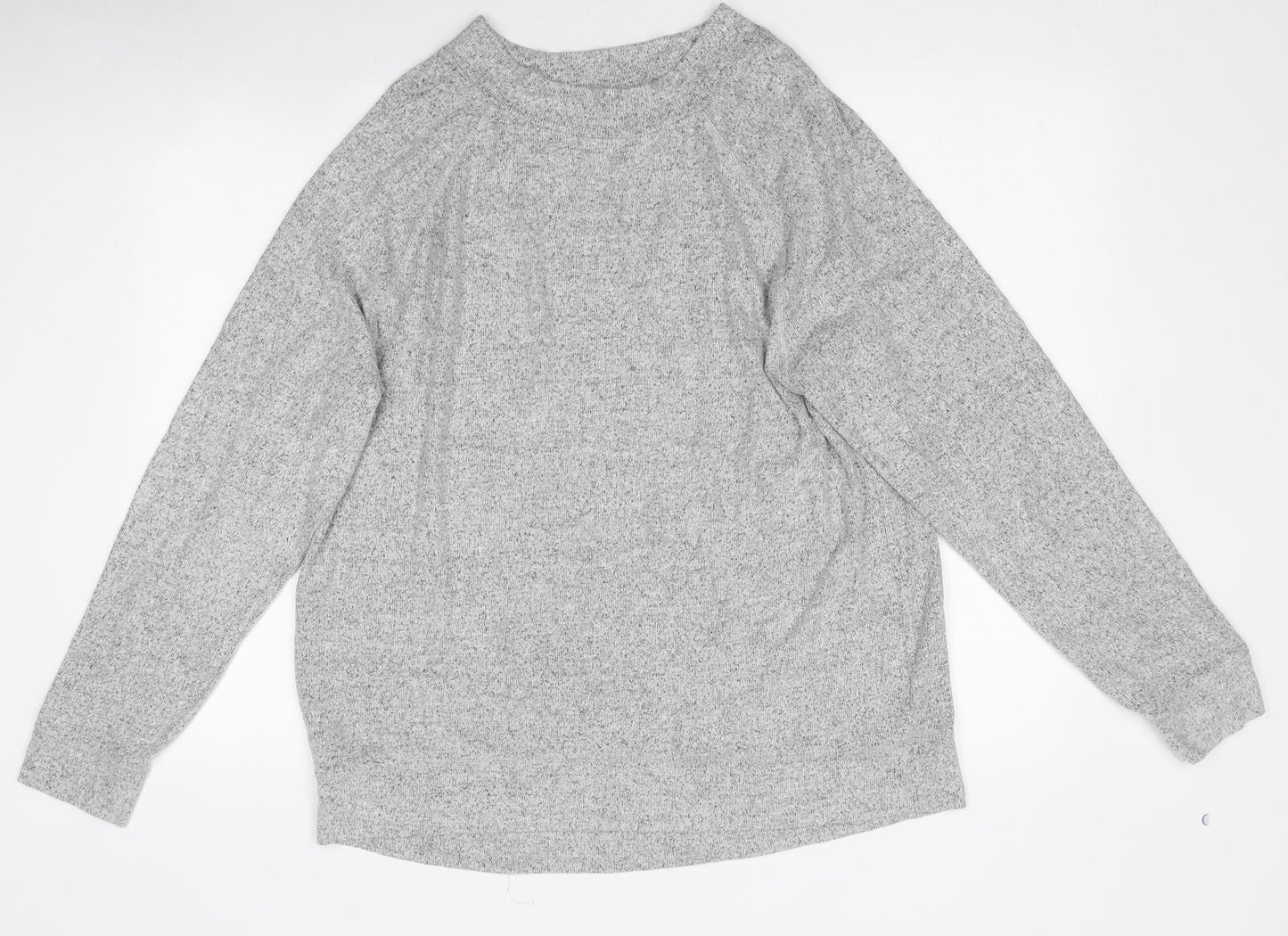 F&F Womens Grey Polyester Jersey T-Shirt Size 10 Round Neck