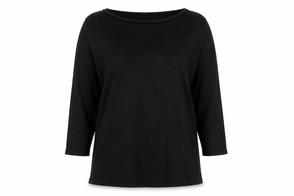 Womens UK Size 14 Preworn Black Jersey T-Shirt