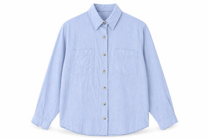 Mens UK Size M Conrad Blue  Button-Up Long Sleeve Casual Shirt