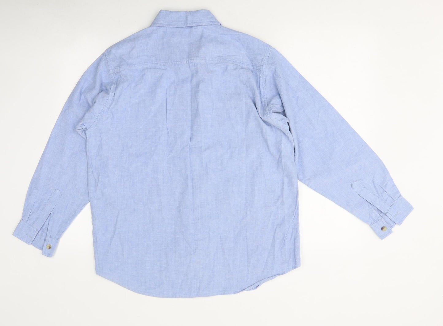 Mens UK Size M Conrad Blue  Button-Up Long Sleeve Casual Shirt