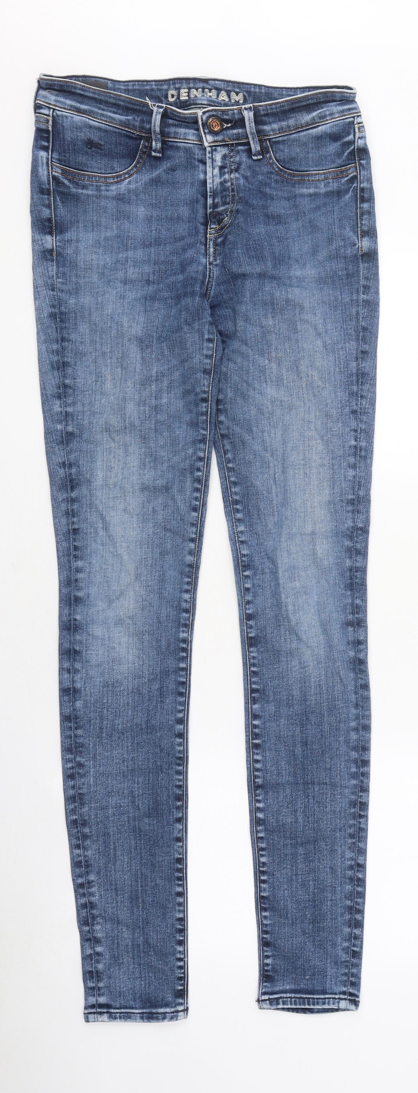 Womens UK Size 26 in Preworn Extra-Slim Fit Skinny Blue Jeans