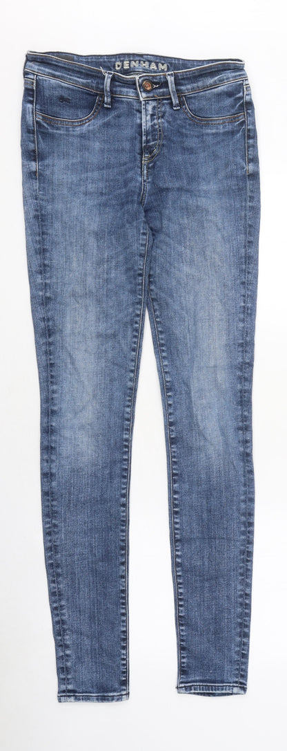 Womens UK Size 26 in Preworn Extra-Slim Fit Skinny Blue Jeans