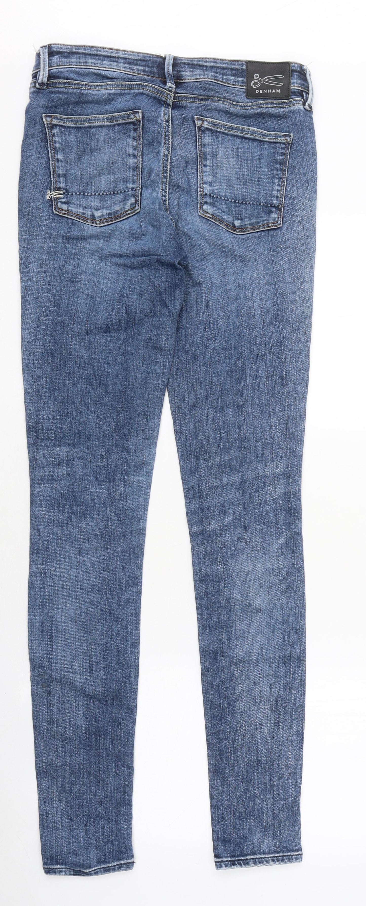 Womens UK Size 26 in Preworn Extra-Slim Fit Skinny Blue Jeans
