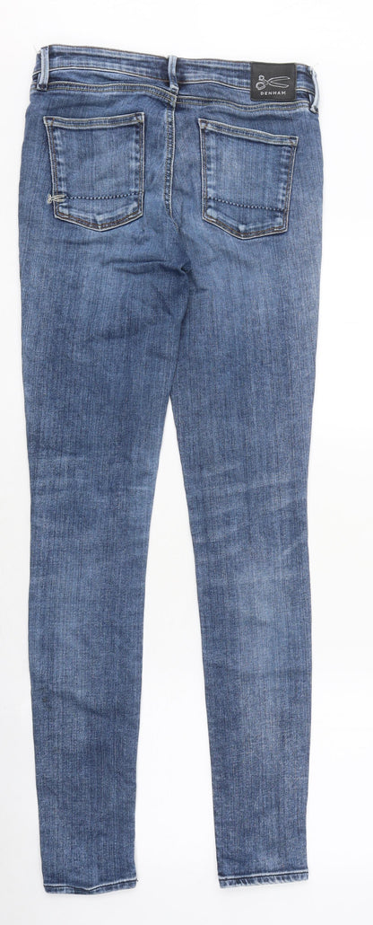 Womens UK Size 26 in Preworn Extra-Slim Fit Skinny Blue Jeans