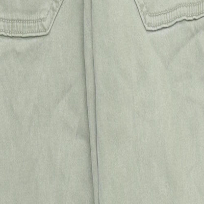 F&F Womens Green Cotton Skinny Jeans Size 12 L24 in Regular Zip
