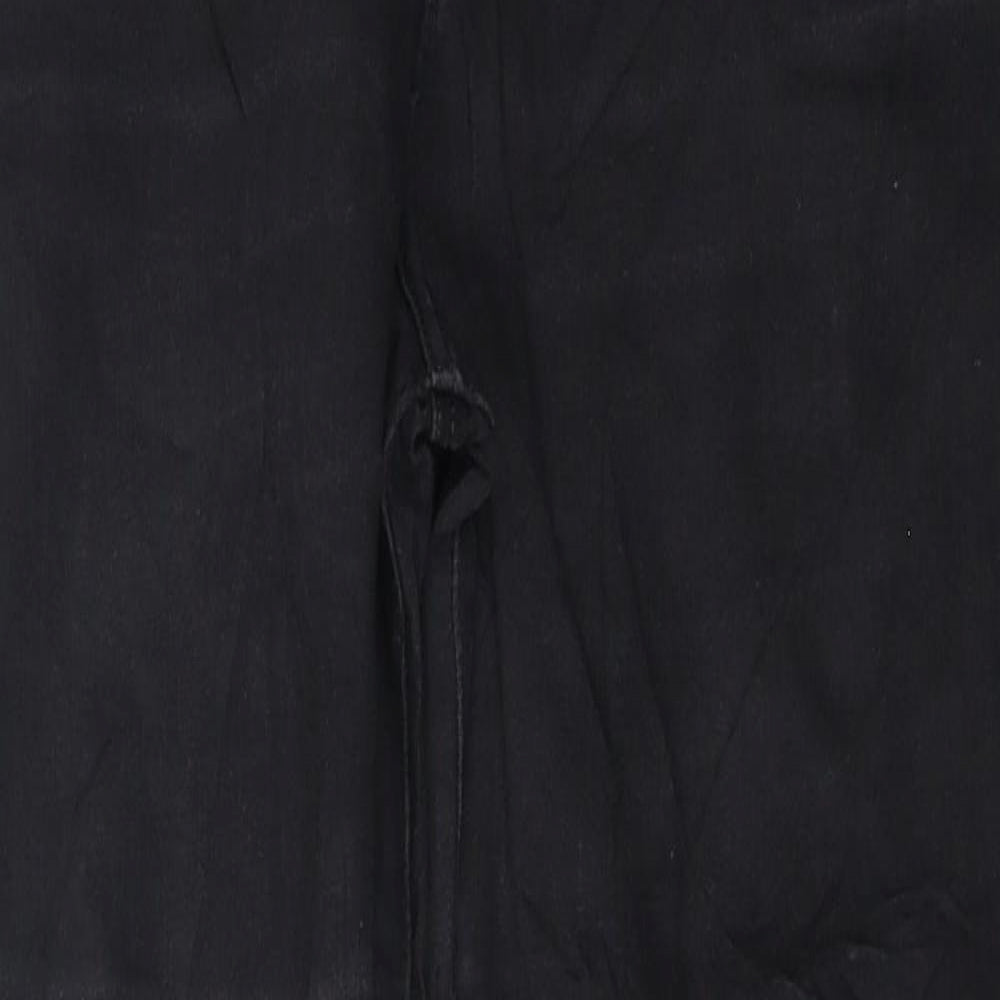 Topshop Womens Black 100% Cotton Skinny Jeans Size 32 L25 in Regular Zip
