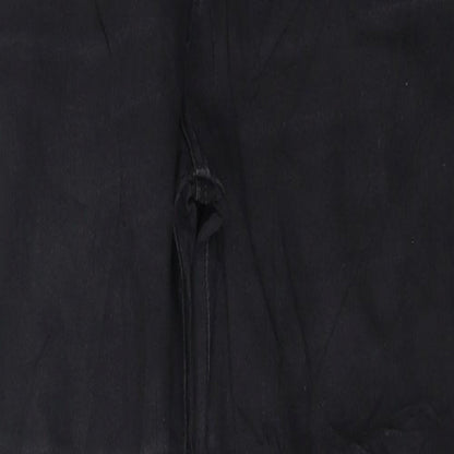 Topshop Womens Black 100% Cotton Skinny Jeans Size 32 L25 in Regular Zip