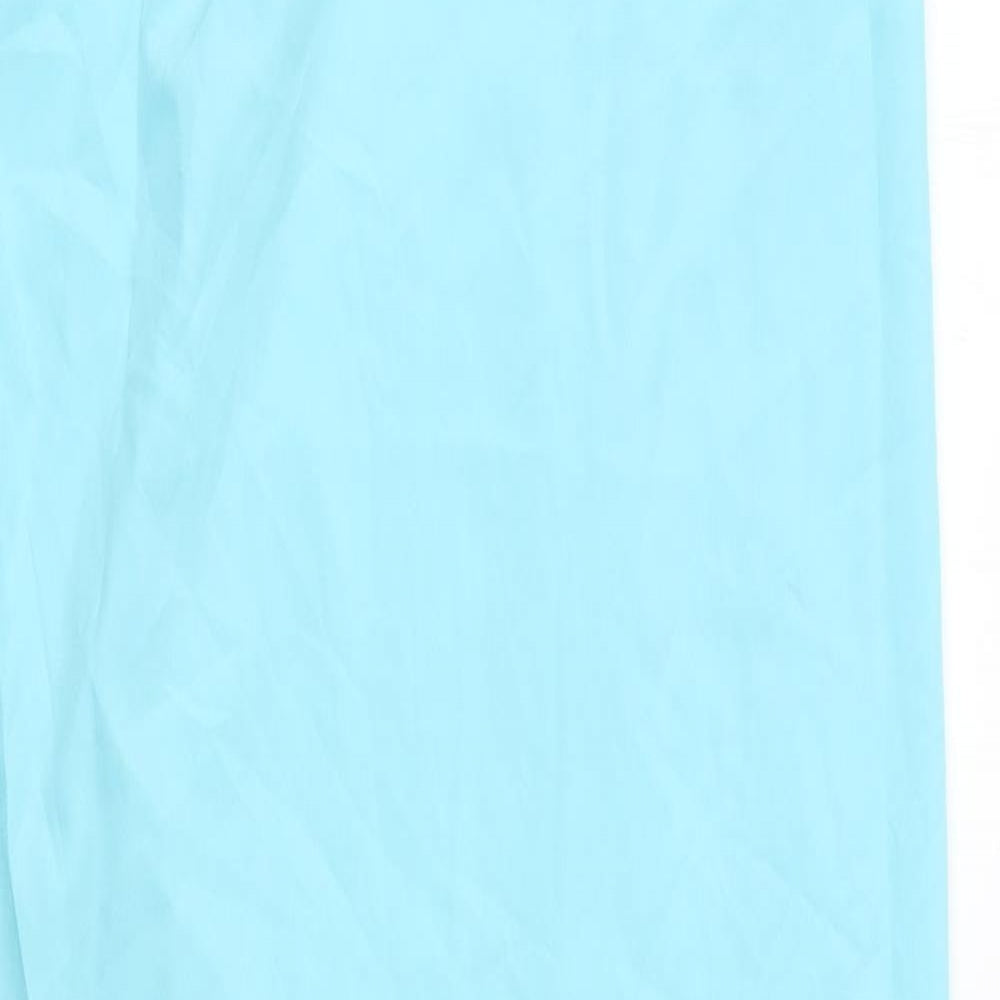 Marks and Spencer Womens Blue Polyester Slip Dress Size 6 Square Neck Pullover