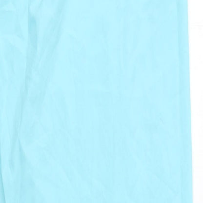 Marks and Spencer Womens Blue Polyester Slip Dress Size 6 Square Neck Pullover