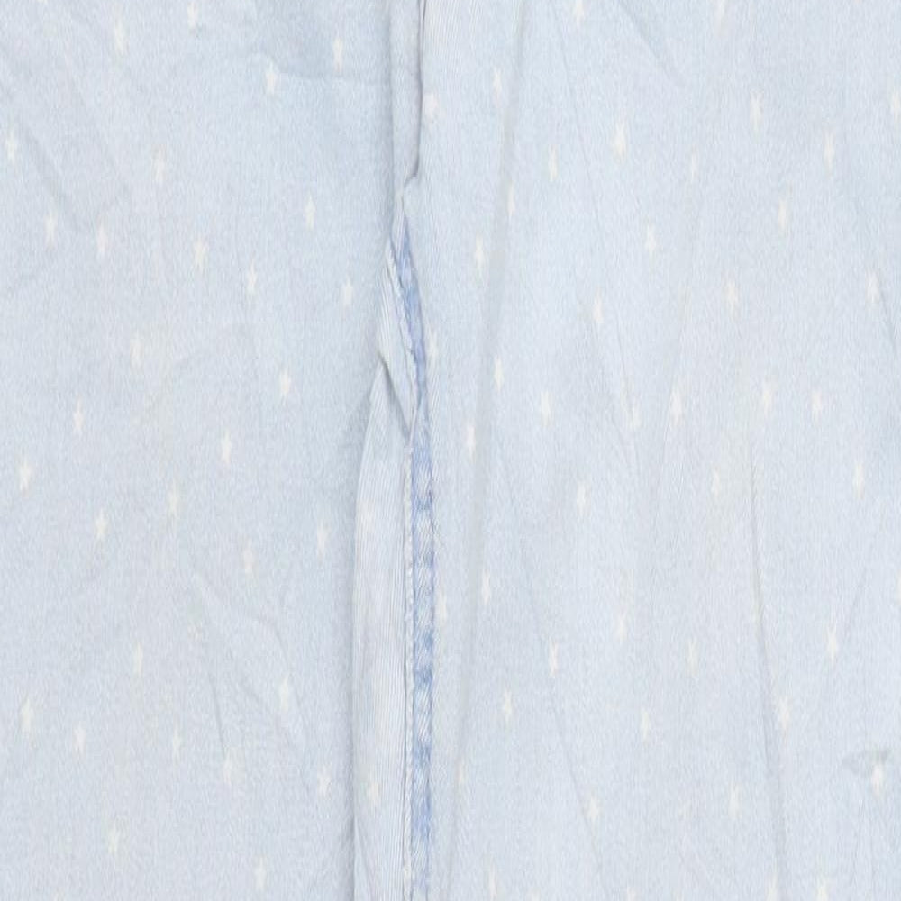 M&Co Womens Blue Geometric Acetate Skinny Jeans Size 12 L20 in Regular Zip