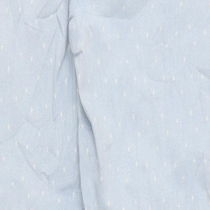 M&Co Womens Blue Geometric Acetate Skinny Jeans Size 12 L20 in Regular Zip