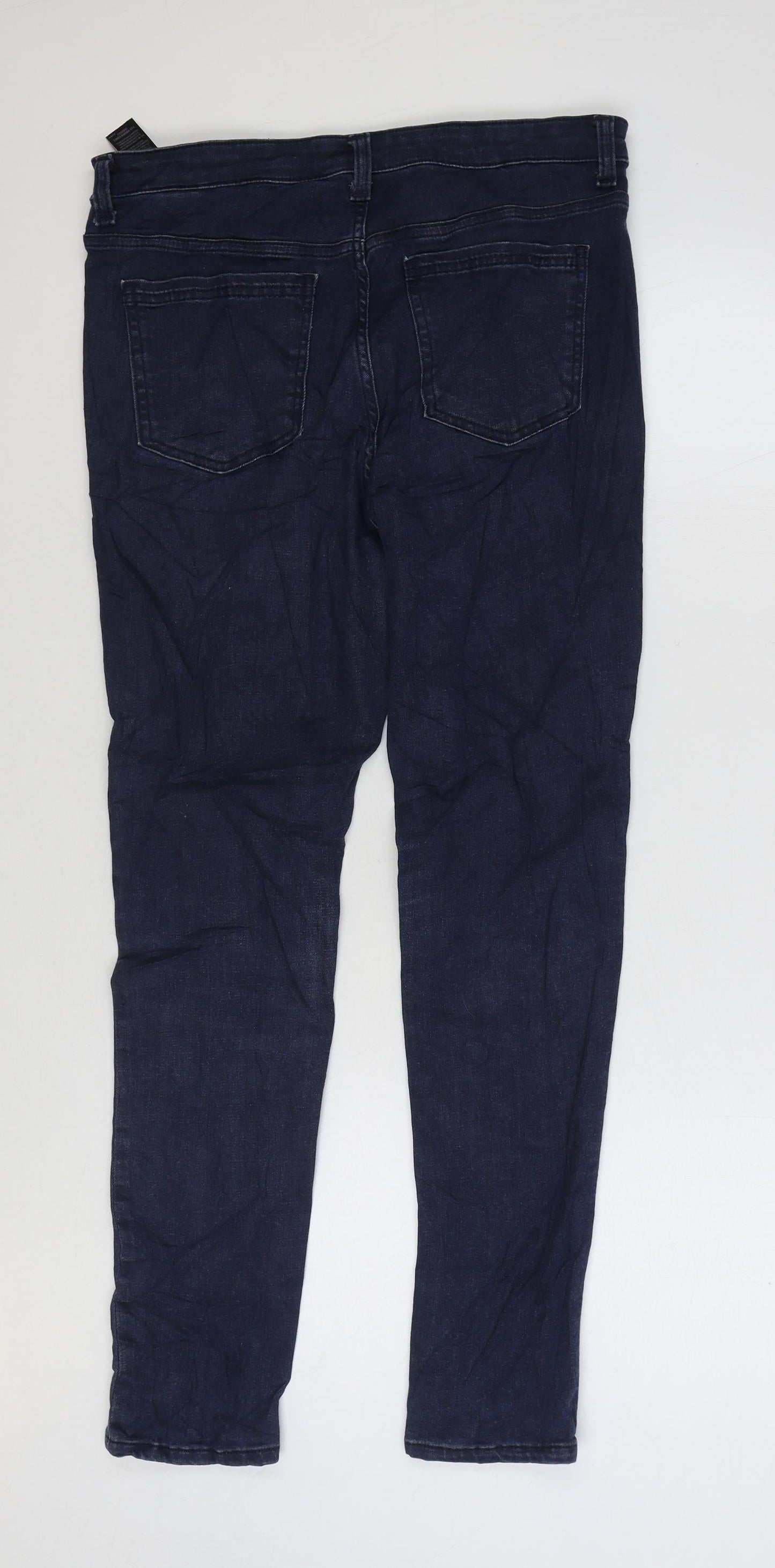 Womens UK Size 12 Marks and Spencer Regular Fit Skinny Blue Jeans
