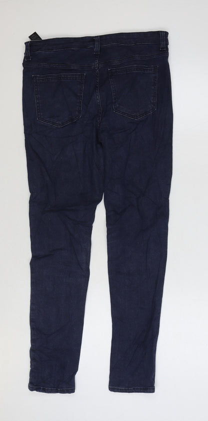 Womens UK Size 12 Marks and Spencer Regular Fit Skinny Blue Jeans