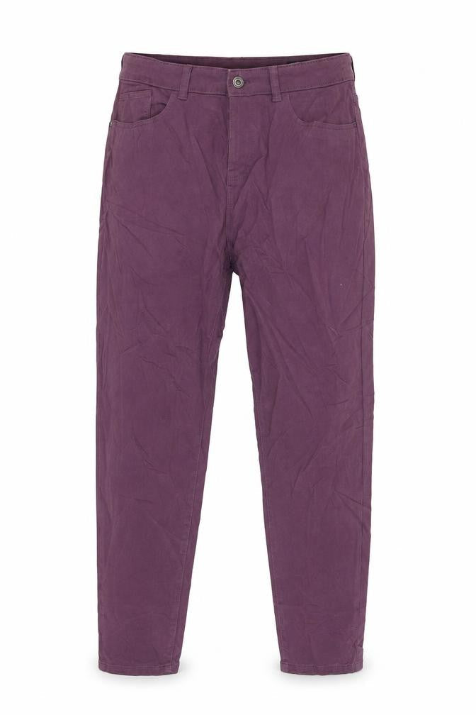 Womens UK Size 12 Denim & Co. Regular Fit Mom Purple Jeans