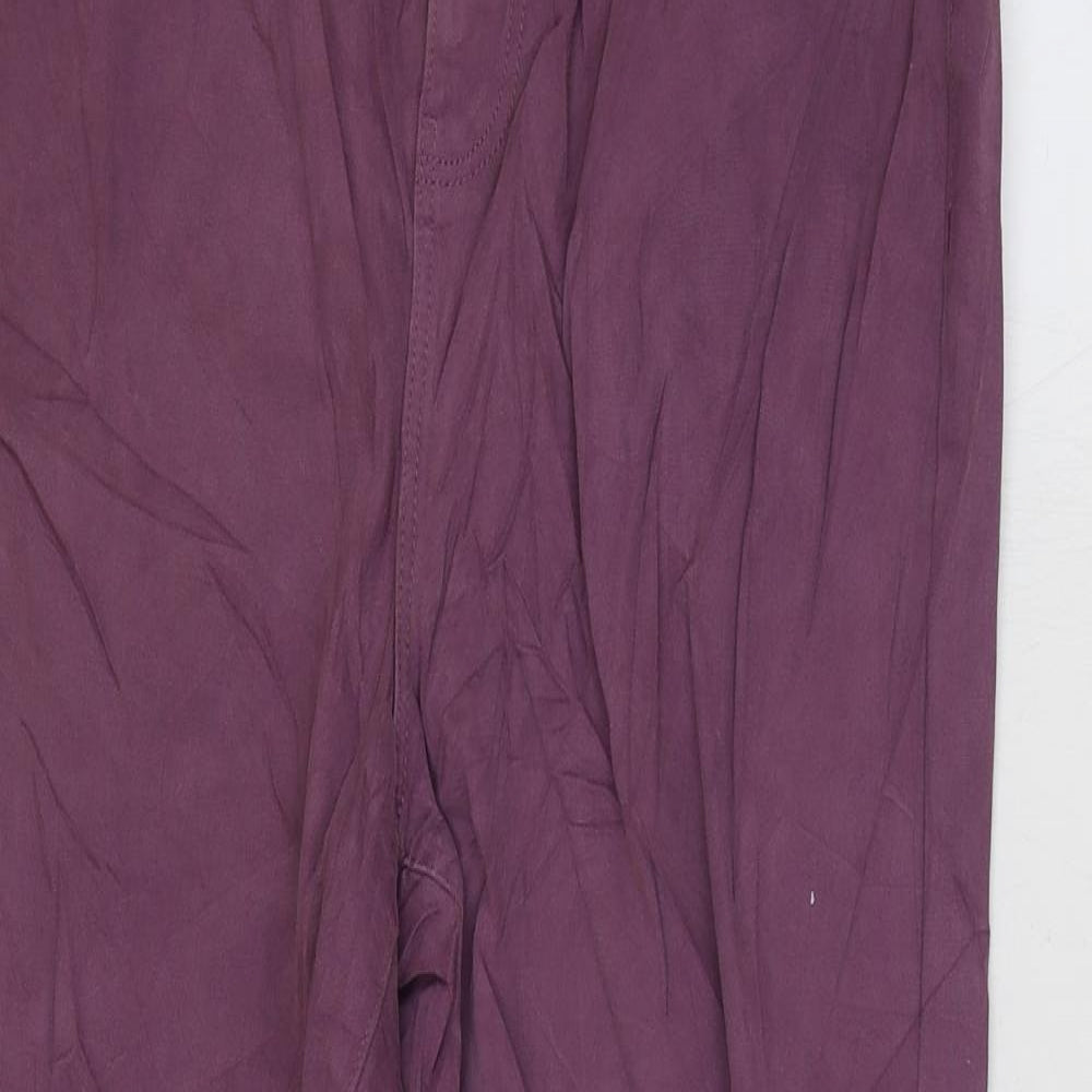 Denim & Co. Womens Purple Cotton Mom Jeans Size 12 L27 in Regular Zip