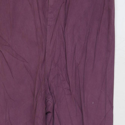 Denim & Co. Womens Purple Cotton Mom Jeans Size 12 L27 in Regular Zip