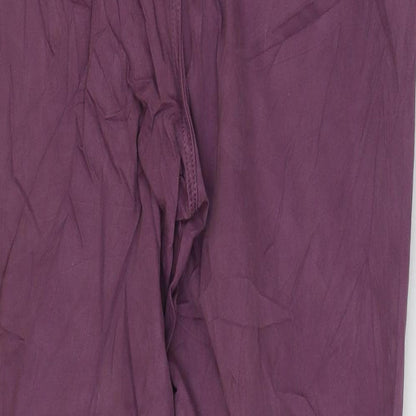 Denim & Co. Womens Purple Cotton Mom Jeans Size 12 L27 in Regular Zip