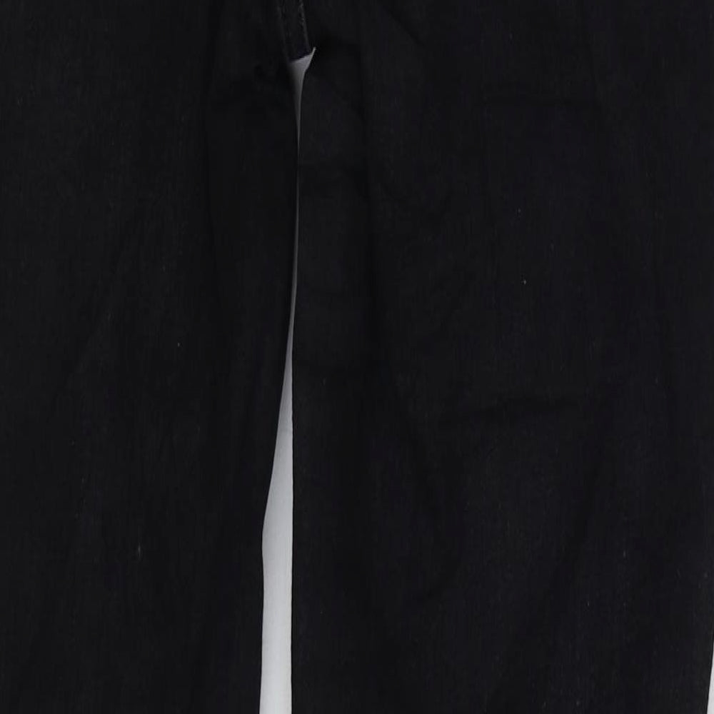Denim & Co. Womens Black Cotton Skinny Jeans Size 14 L29 in Regular Zip