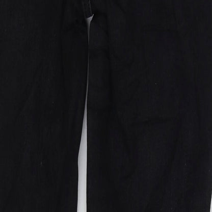 Denim & Co. Womens Black Cotton Skinny Jeans Size 14 L29 in Regular Zip