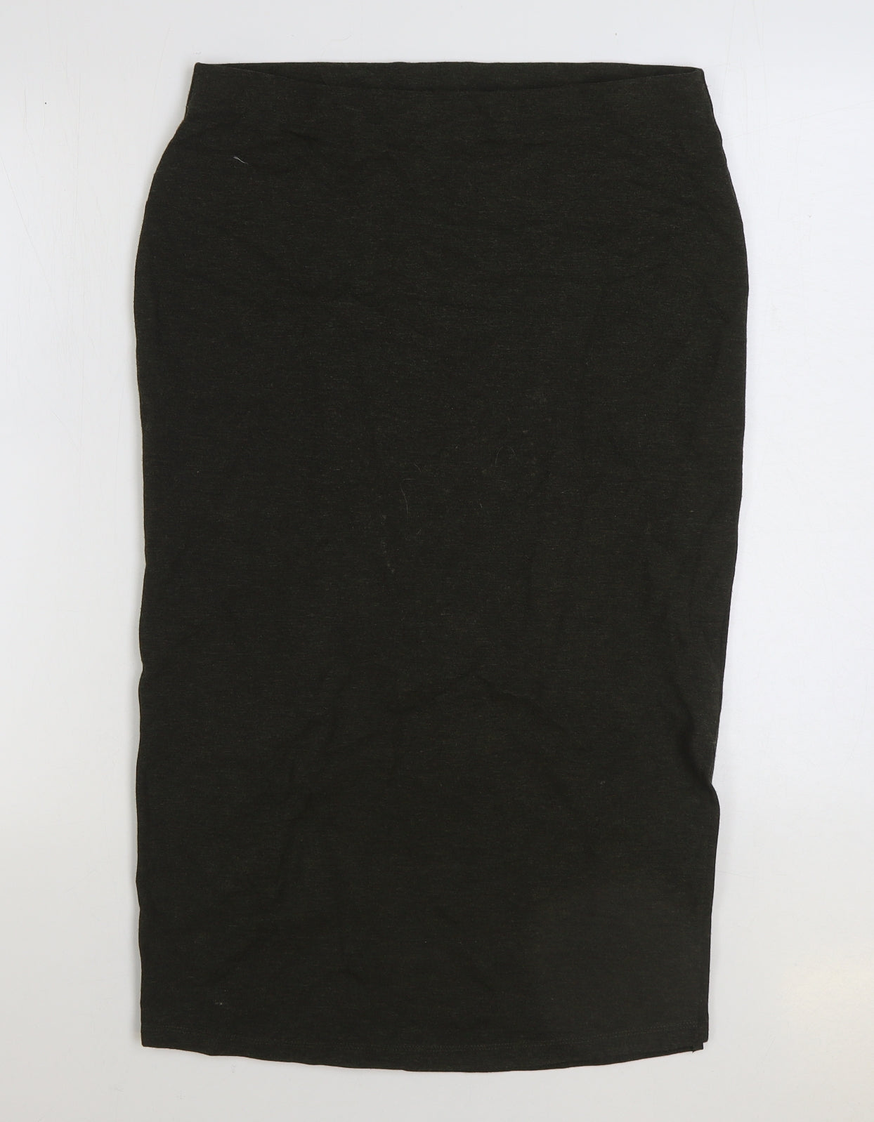 Marks and Spencer Womens Green Cotton Straight & Pencil Skirt Size 12
