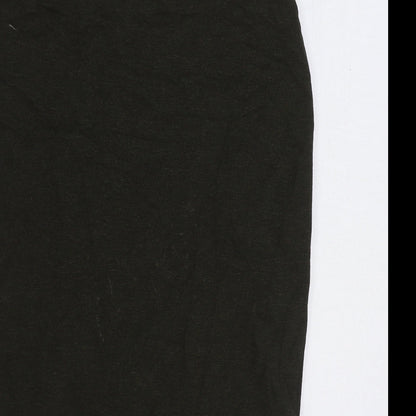 Marks and Spencer Womens Green Cotton Straight & Pencil Skirt Size 12