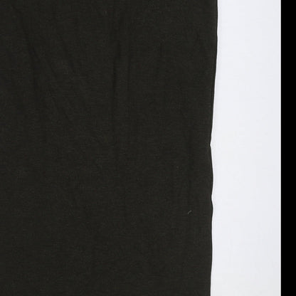 Marks and Spencer Womens Green Cotton Straight & Pencil Skirt Size 12