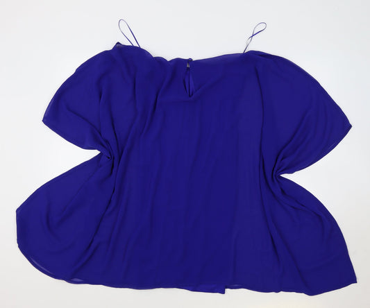 Womens UK Size 14 JD Williams Blue Tunic Blouse