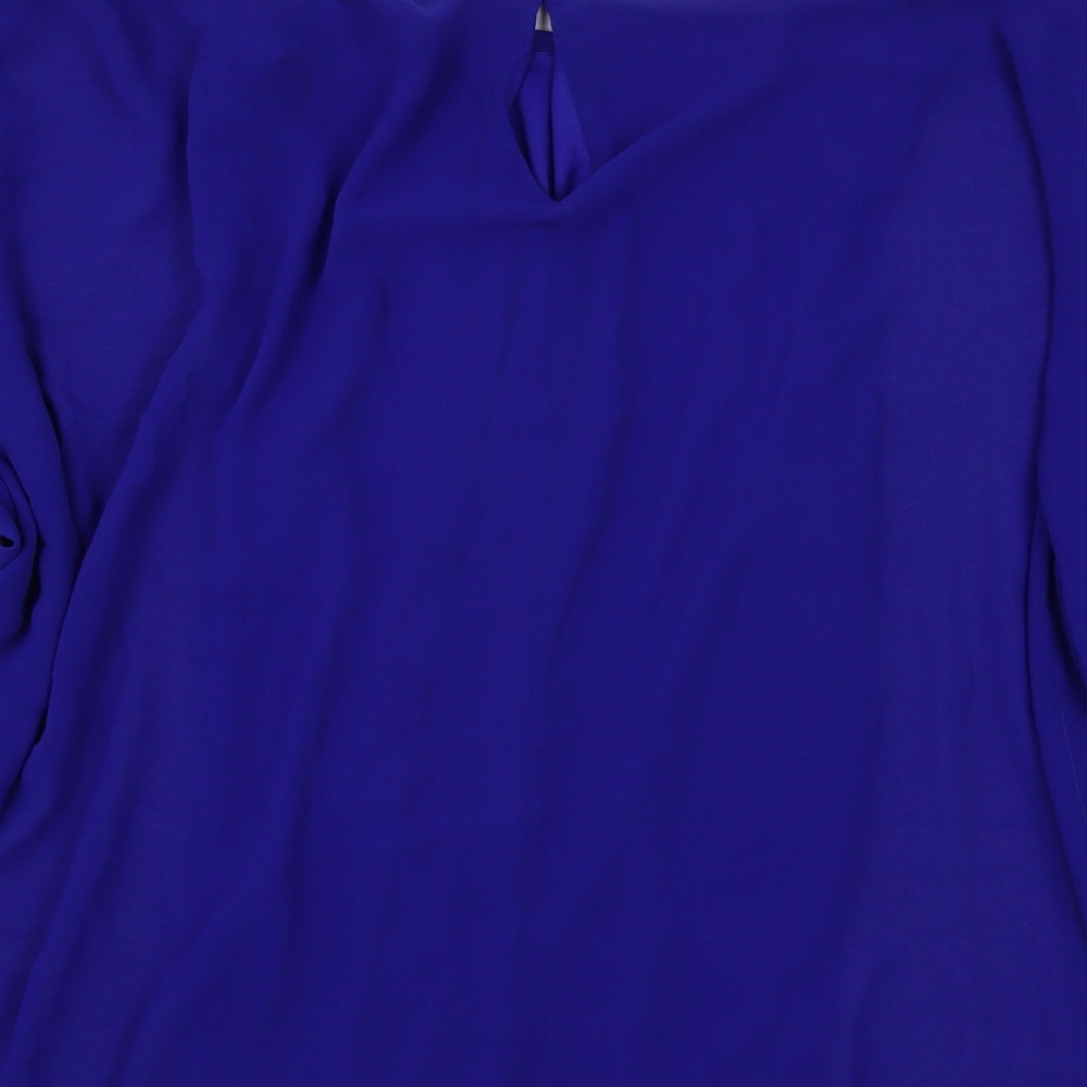 Womens UK Size 14 JD Williams Blue Tunic Blouse