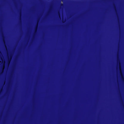 Womens UK Size 14 JD Williams Blue Tunic Blouse