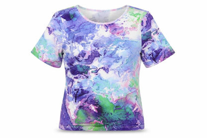 Womens UK Size S Casamia Multicoloured Basic T-Shirt