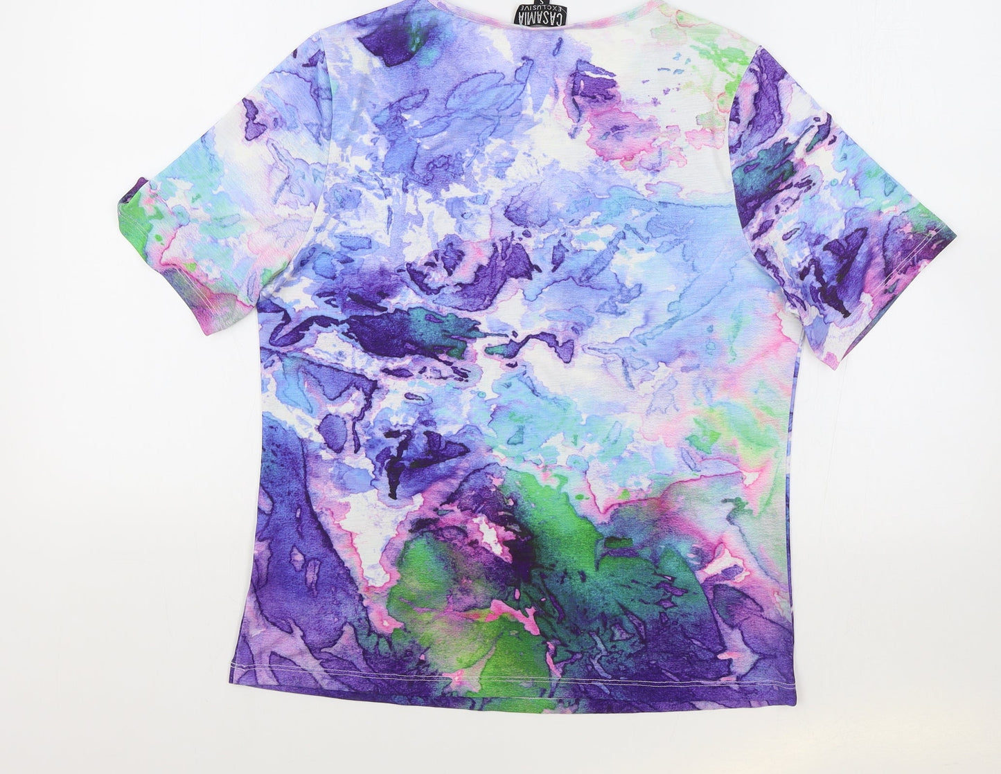 Womens UK Size S Casamia Multicoloured Basic T-Shirt