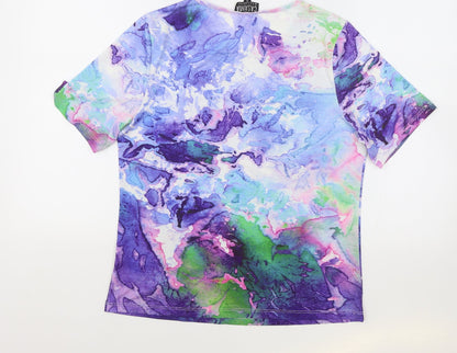 Womens UK Size S Casamia Multicoloured Basic T-Shirt