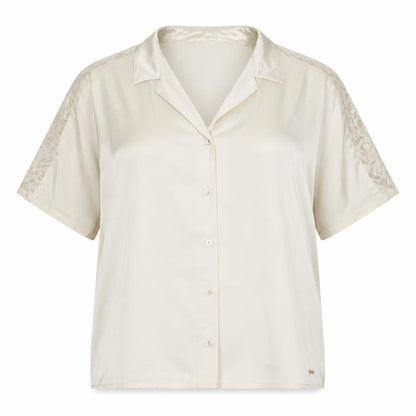 Womens UK Size 20 Marks and Spencer Ivory Basic Button-Up