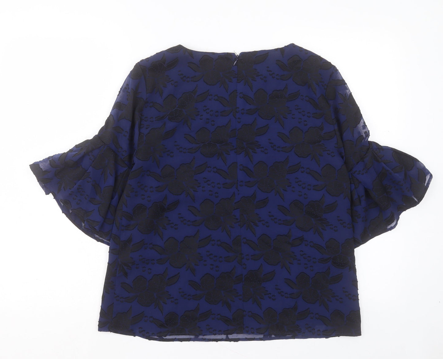 Womens UK Size 10 Finery Blue Basic Blouse