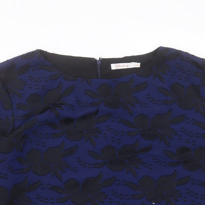 Womens UK Size 10 Finery Blue Basic Blouse